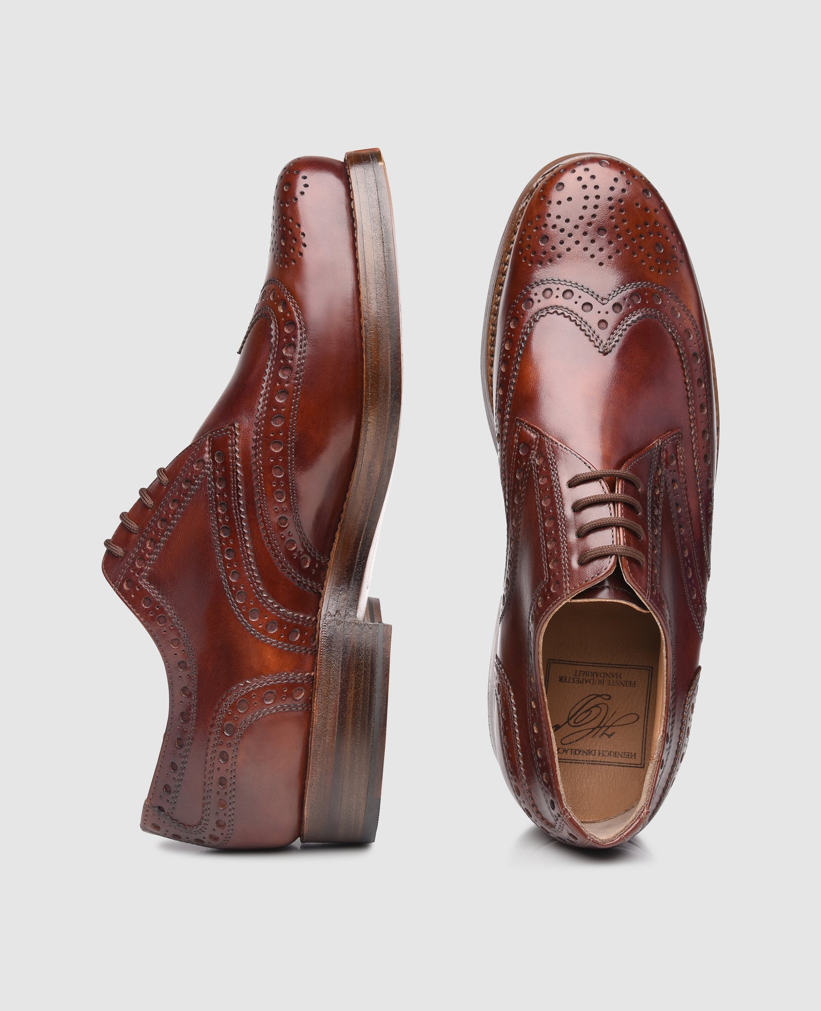 Classic Full-Brogue Derby made of finest Toscana Calf | Heinrich