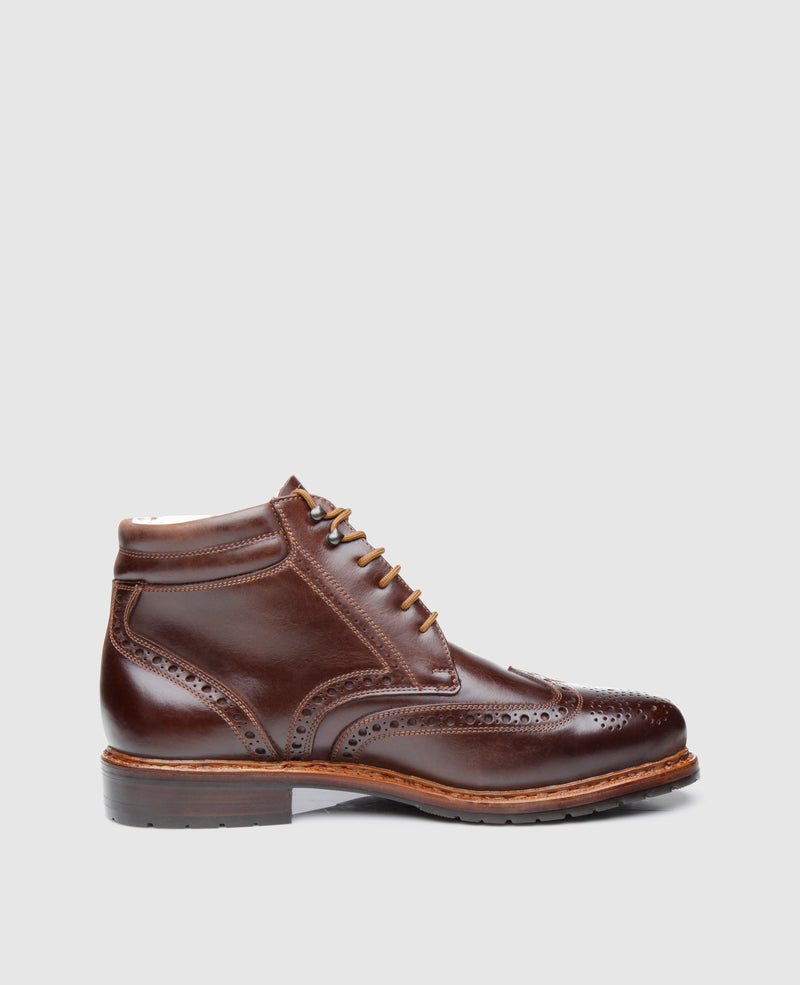 Lined full brogue lace-up boot for men – Heinrich Dinkelacker