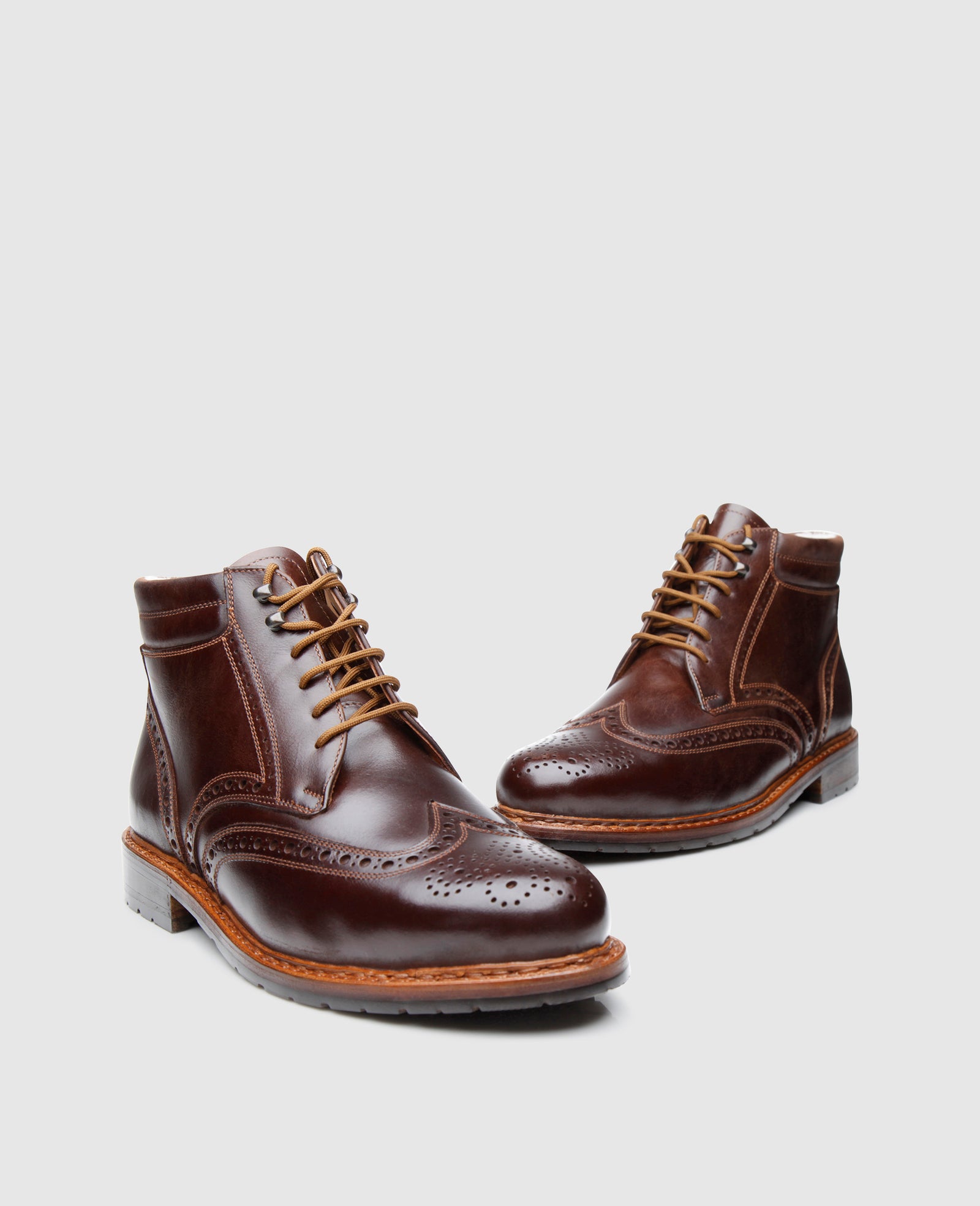 Lined full brogue lace-up boot for men – Heinrich Dinkelacker