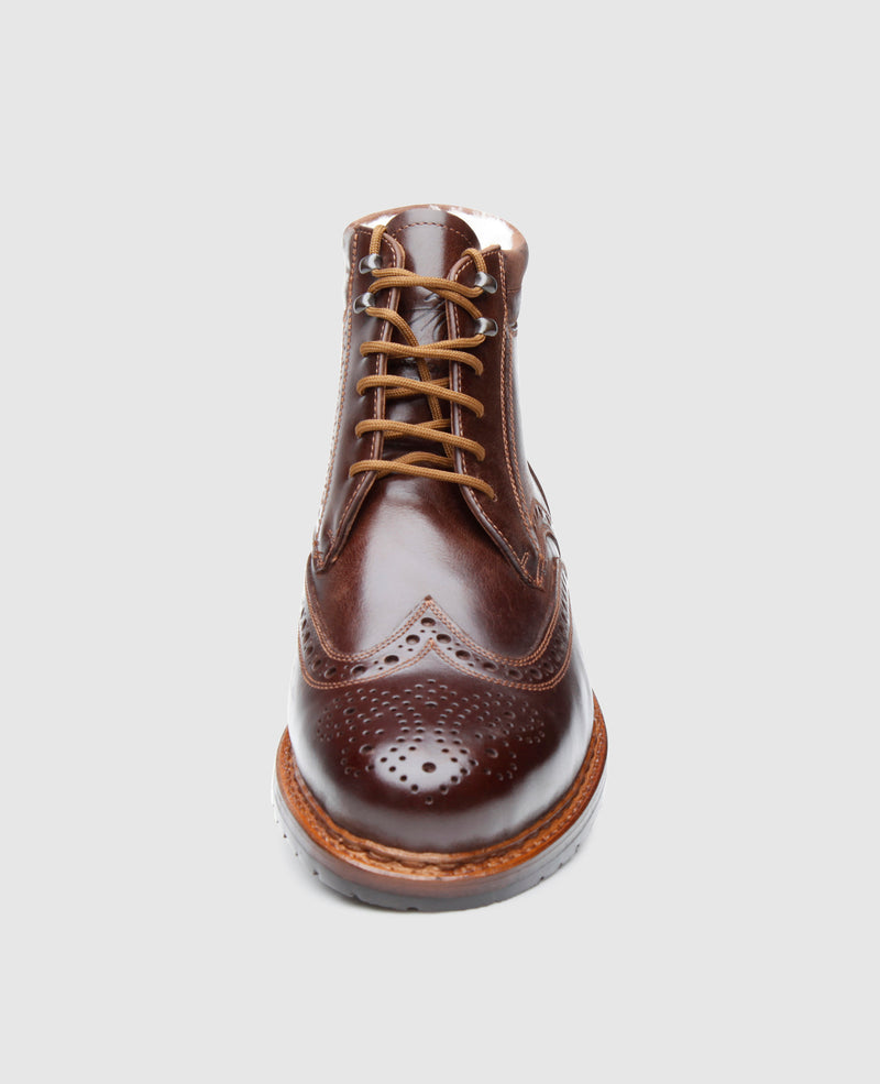 Lined full brogue lace-up boot for men – Heinrich Dinkelacker