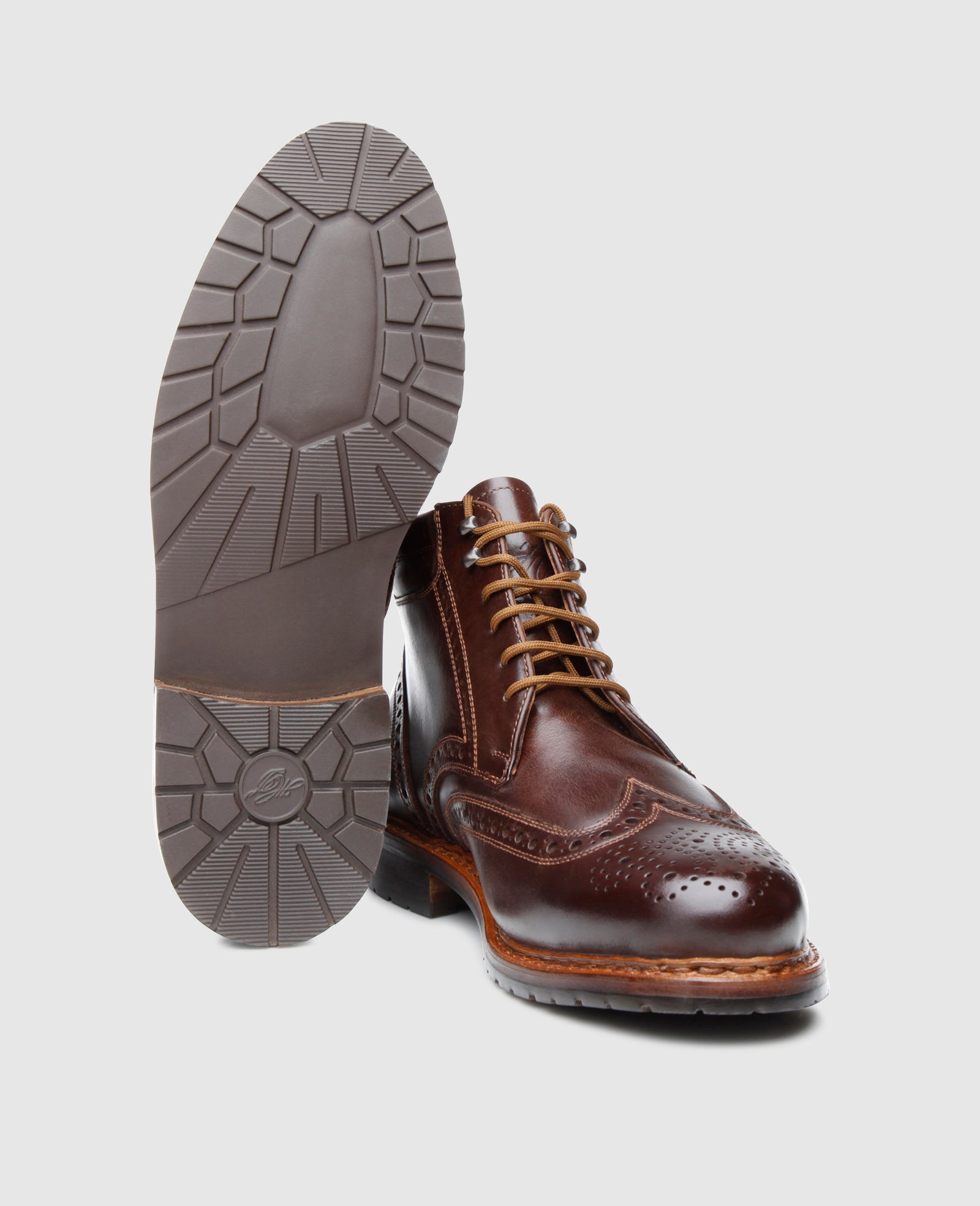 Lined full brogue lace-up boot for men – Heinrich Dinkelacker