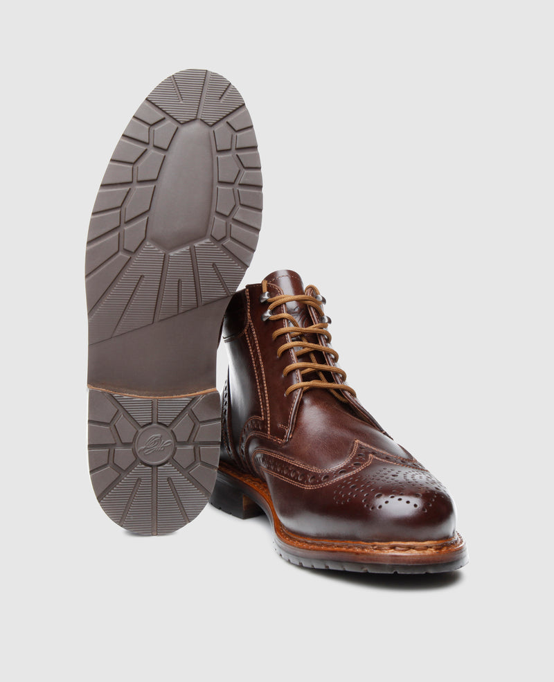 Lined full brogue lace-up boot for men – Heinrich Dinkelacker