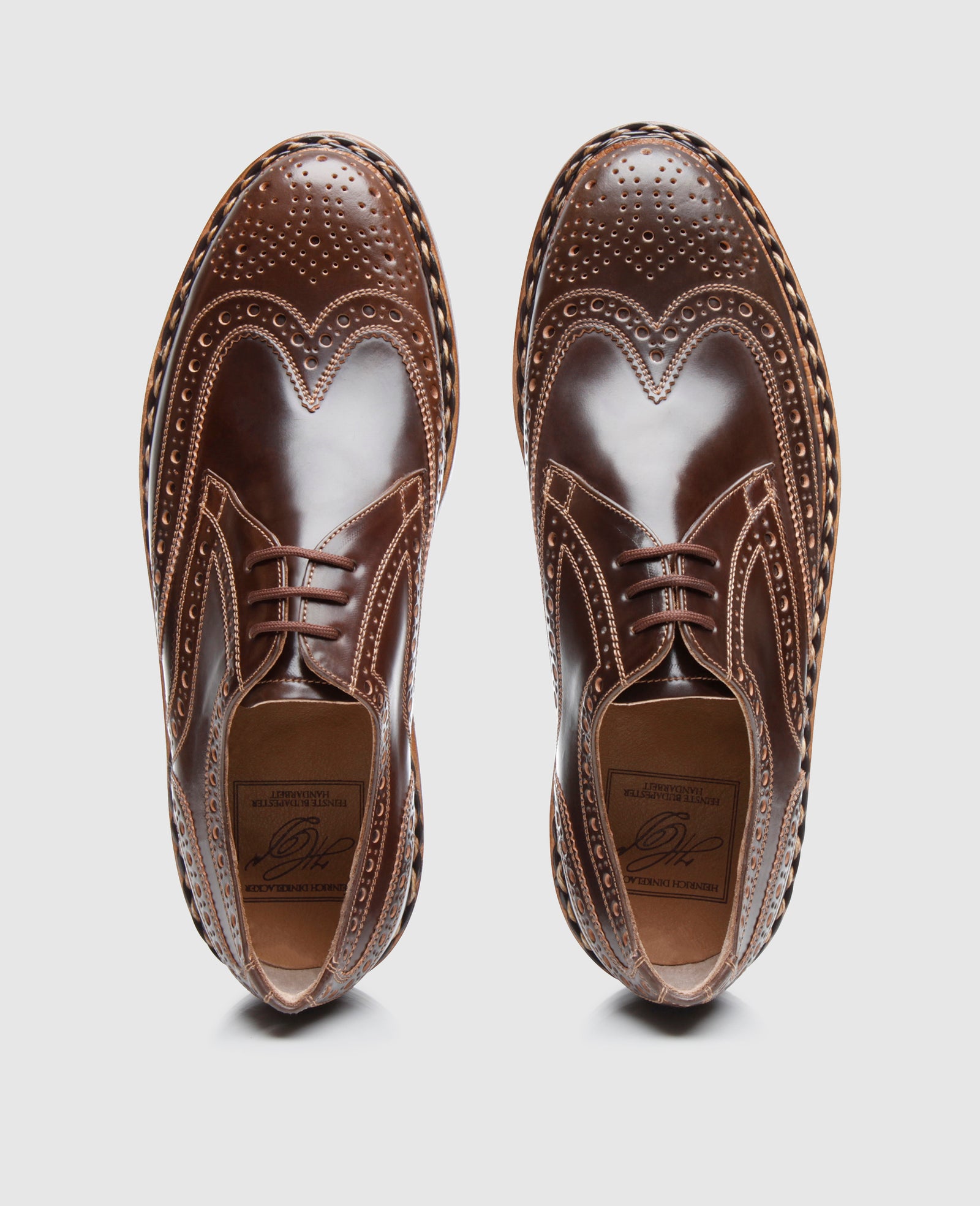 HEINRICH DINKELACKER 紳士靴 Buda Full-Brogue C Cordovan 4315_4324_cord._d.-cogn-