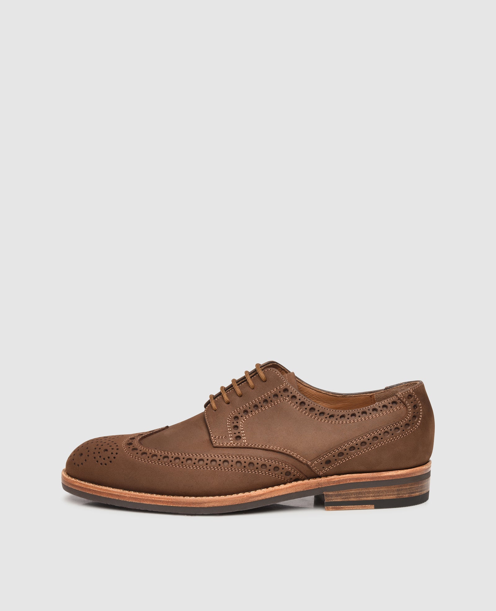 美品laubeblanc DoublebreastedBlazer brown Handcrafted Full-Brogue Derby by Heinrich Dinkelacker