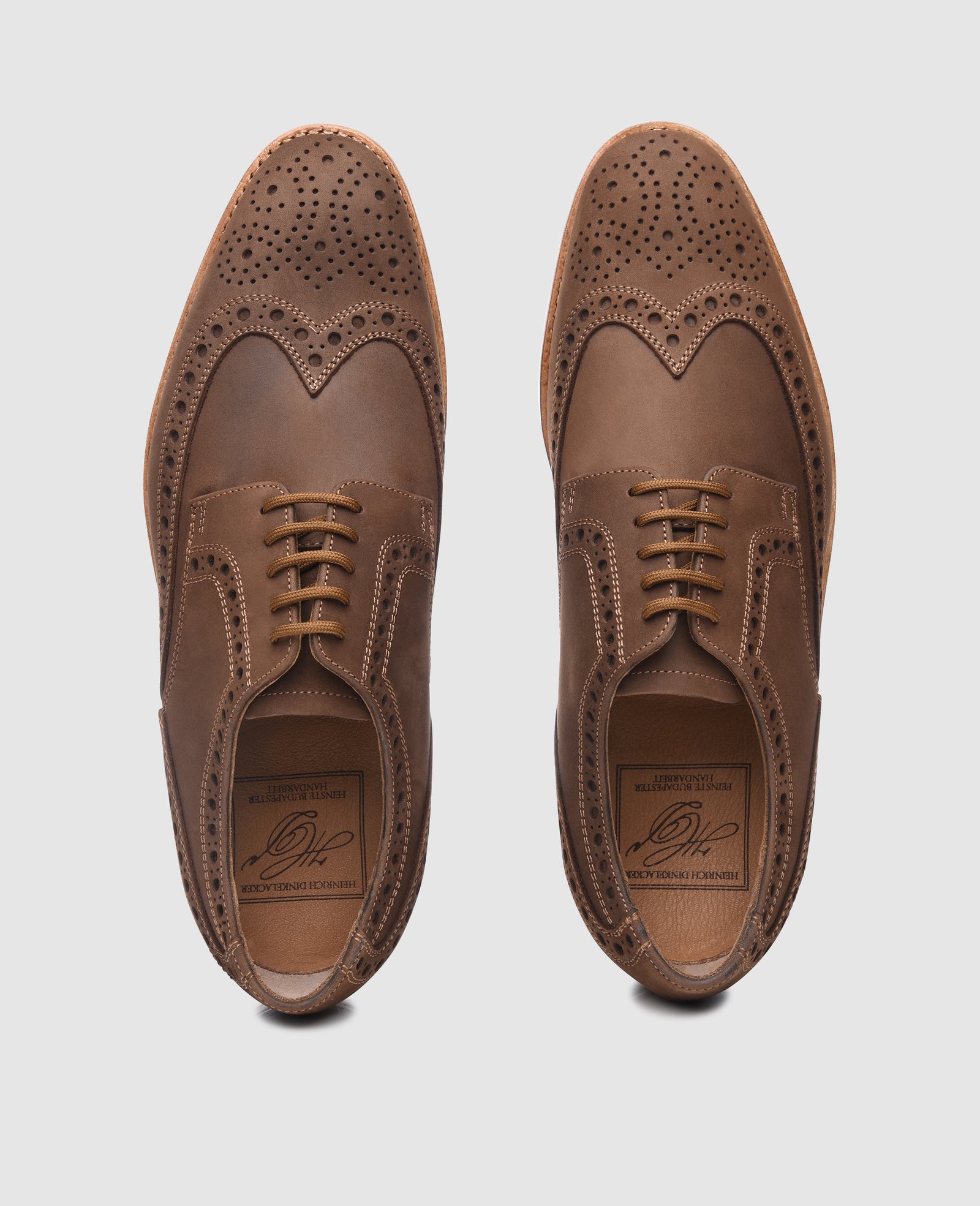Handcrafted Full-Brogue Derby by Heinrich Dinkelacker