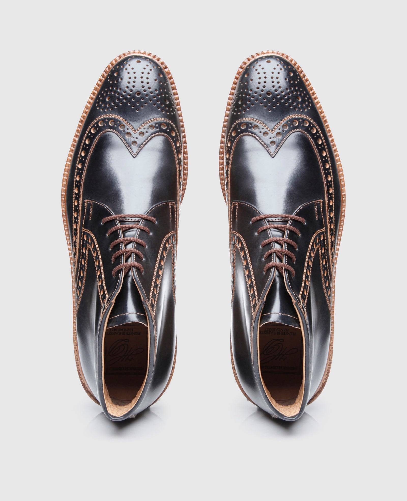 d*y様 Heinrich 4331_4316_darkcognac_br-br- UK Full-Brogue Dinkelacker 靴