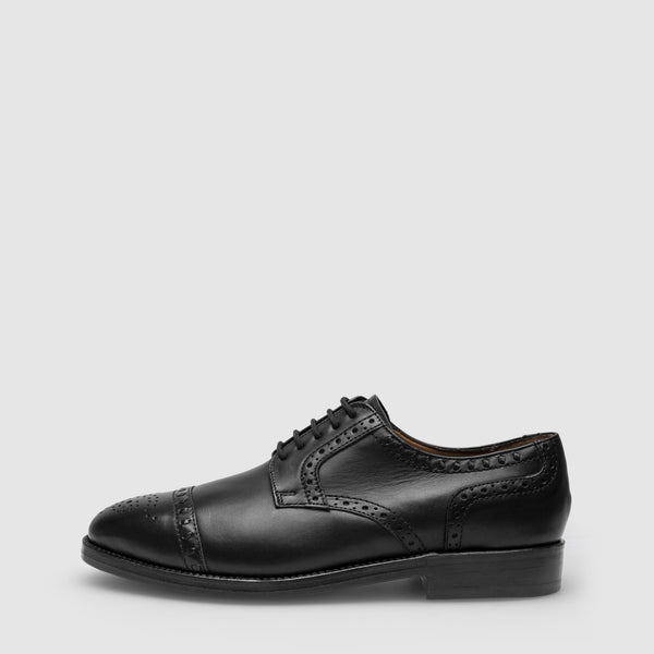 London Half-Brogue SC - Black – Heinrich Dinkelacker