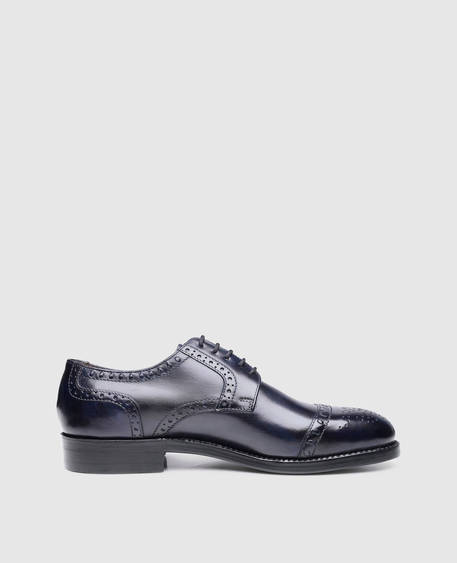 Rahmengenähter Half-Brogue Derby Men's Shoe | Heinrich Dinkelacker