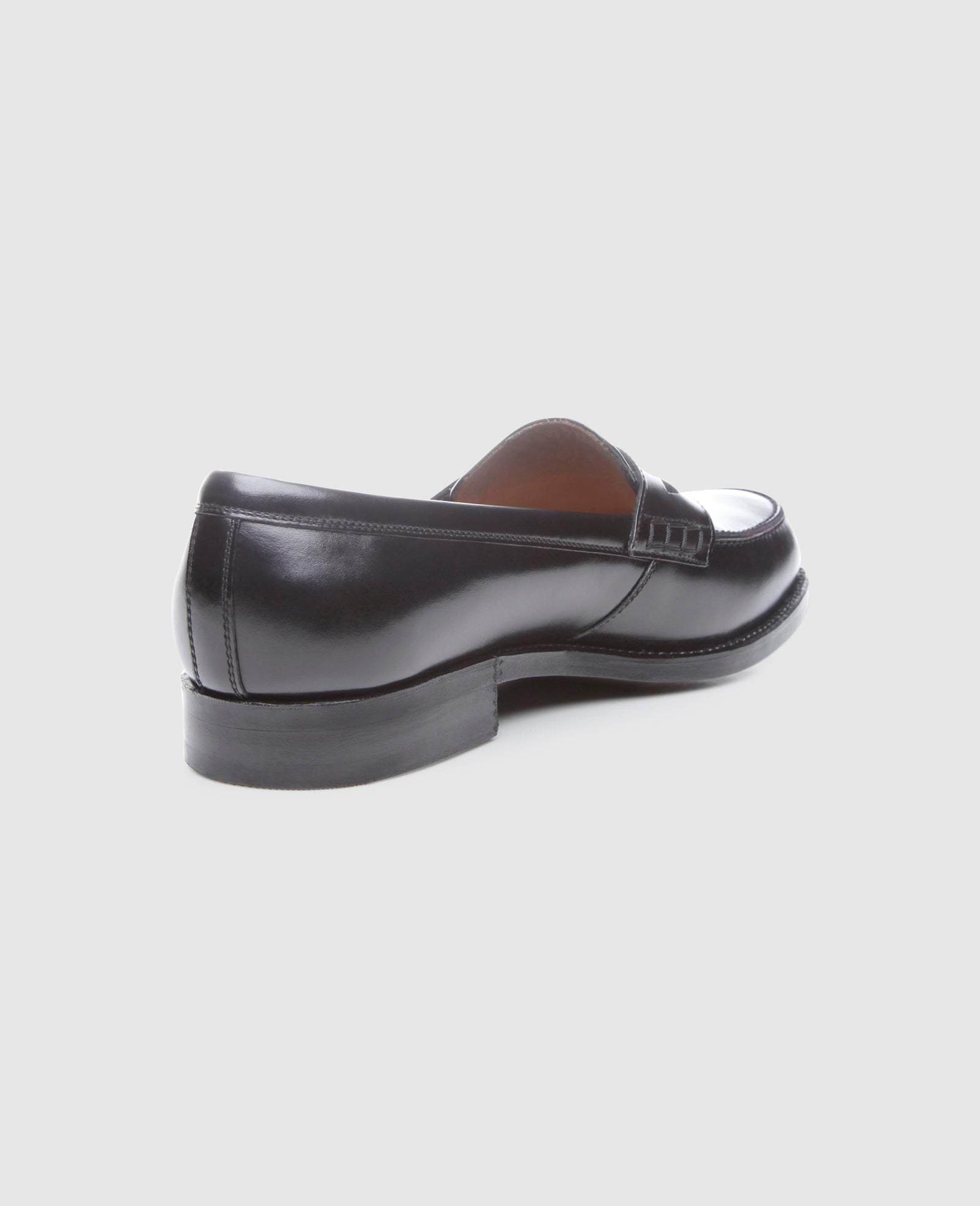 Heinrich / ローファー/--/BLK Handcrafted penny loafer made of antique calf leather by Heinrich