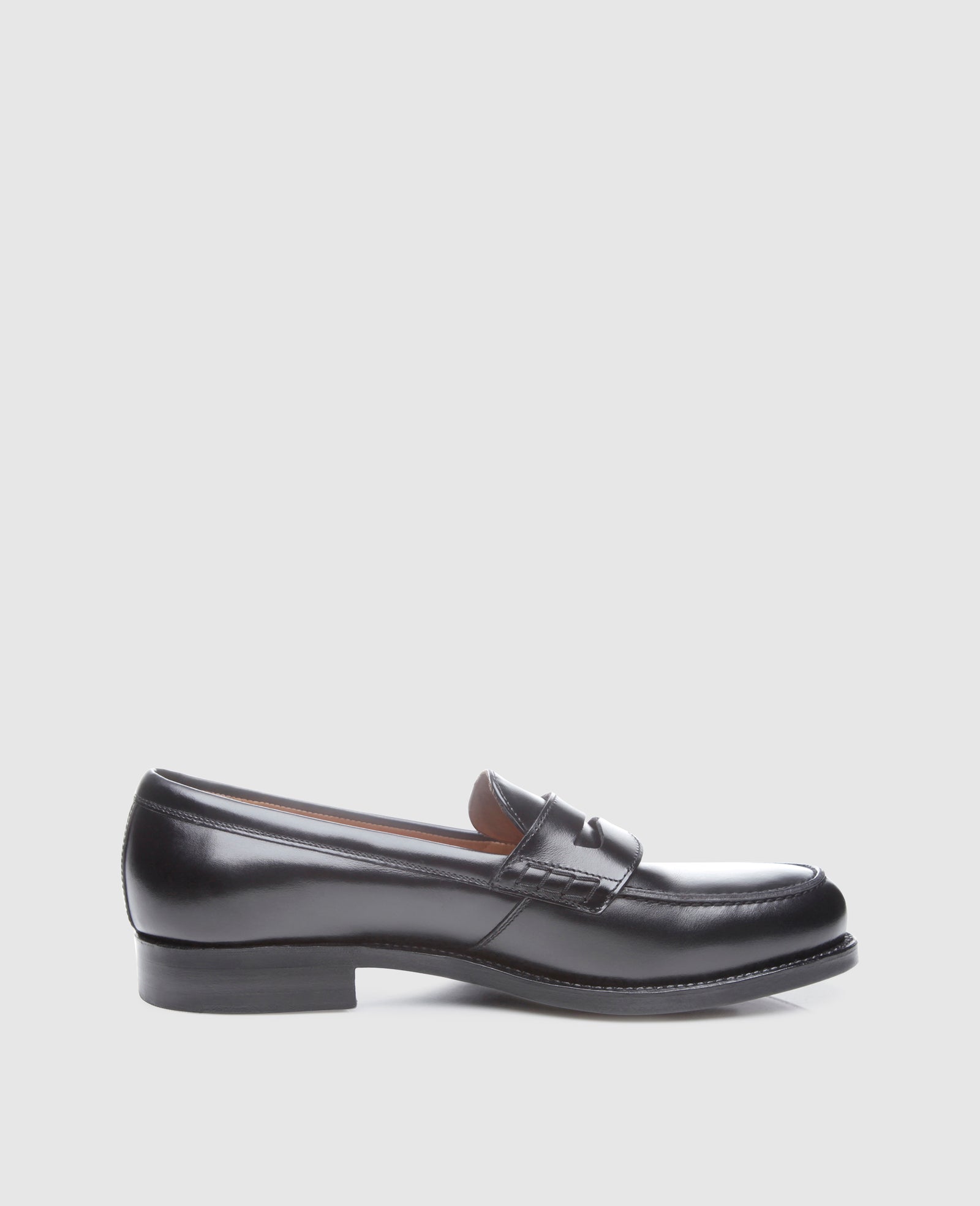 Handcrafted penny loafer made of antique calf leather by Heinrich