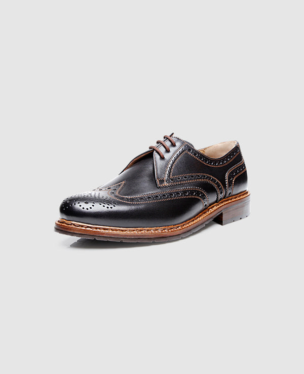 Janosh K Full-Brogue FC - Black