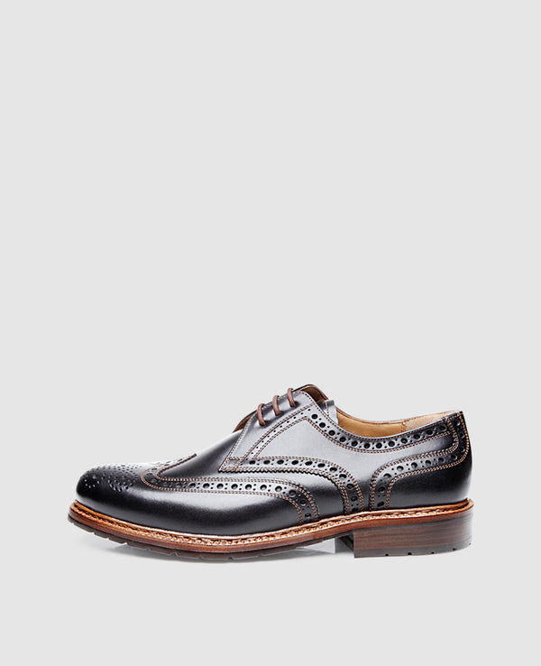 Janosh K Full-Brogue FC - Black