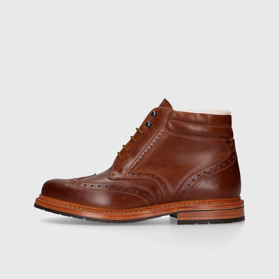 Leather ankle boots for men