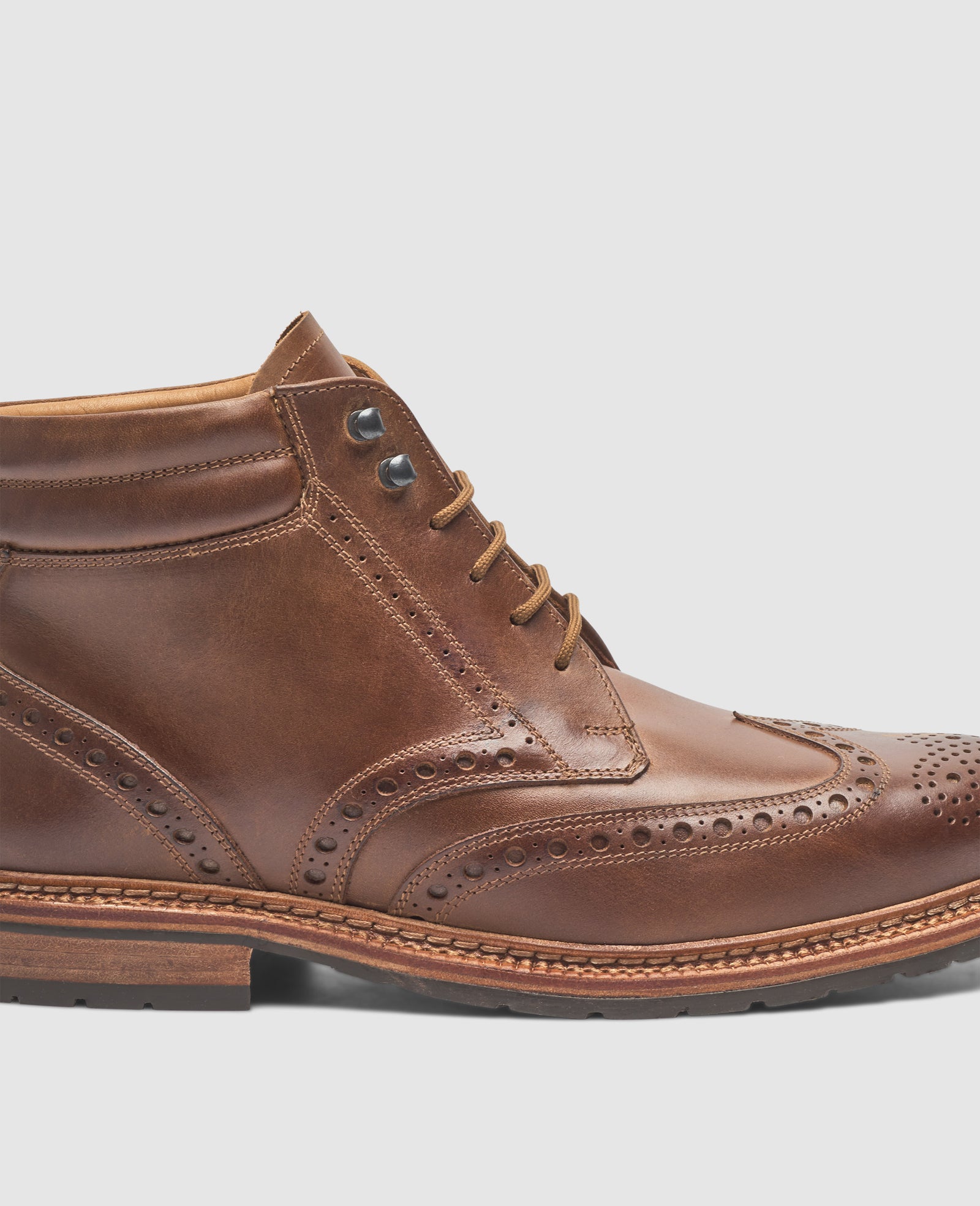 Lined full brogue lace-up boot for men – Heinrich Dinkelacker