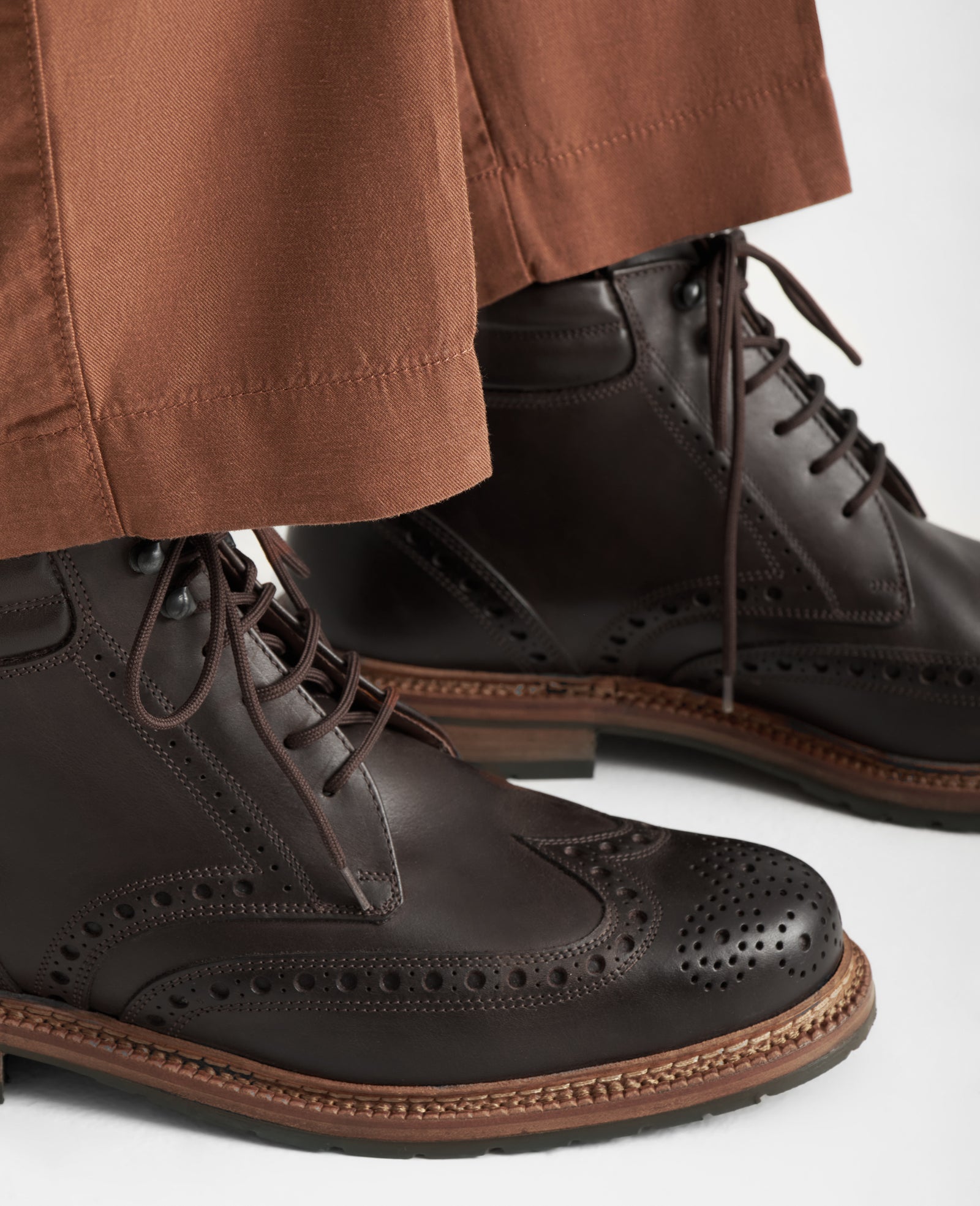 Lined full brogue lace-up boot for men – Heinrich Dinkelacker