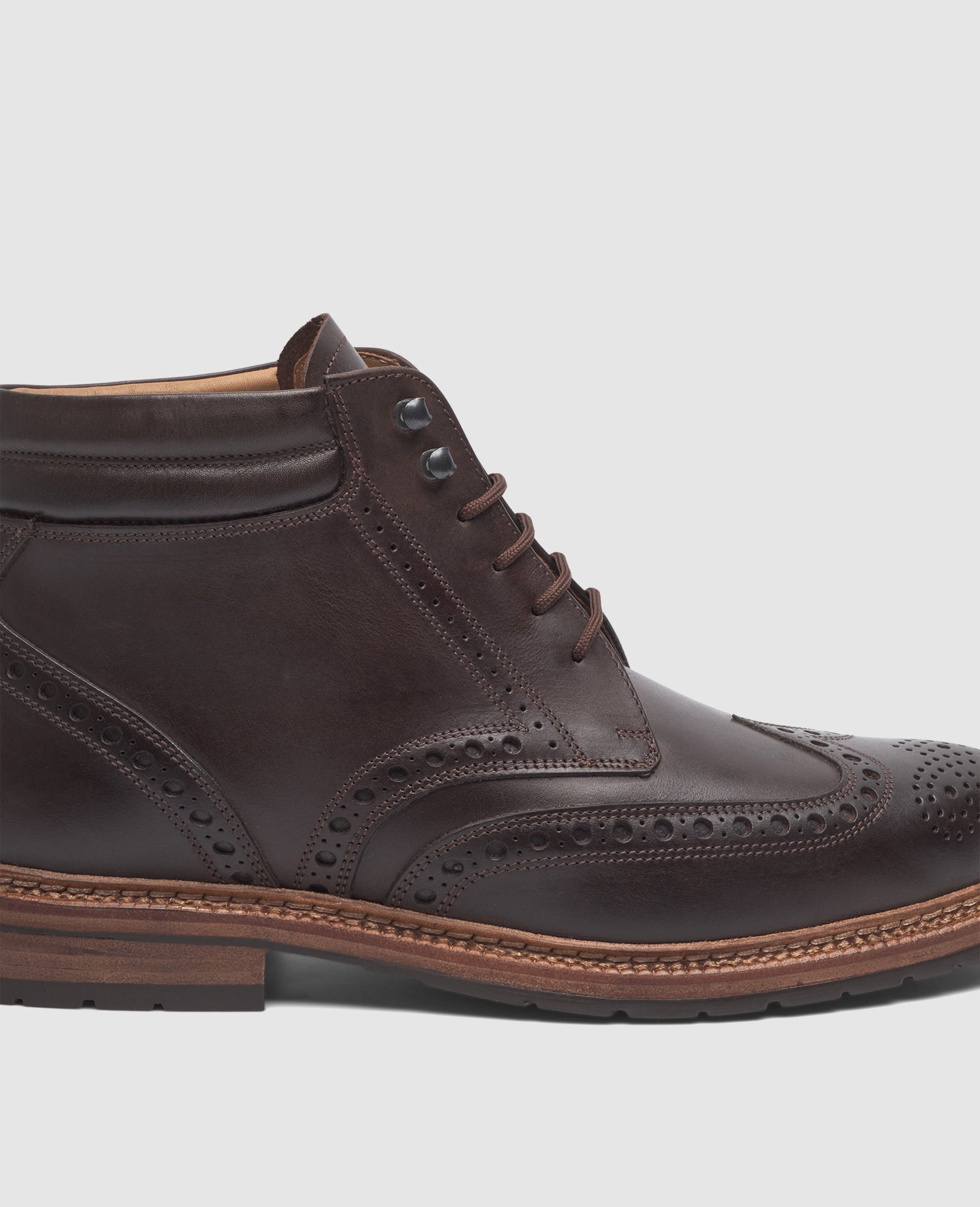 Lined full brogue lace-up boot for men – Heinrich Dinkelacker