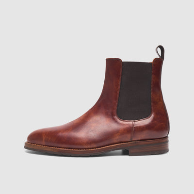 Leather ankle boots for men