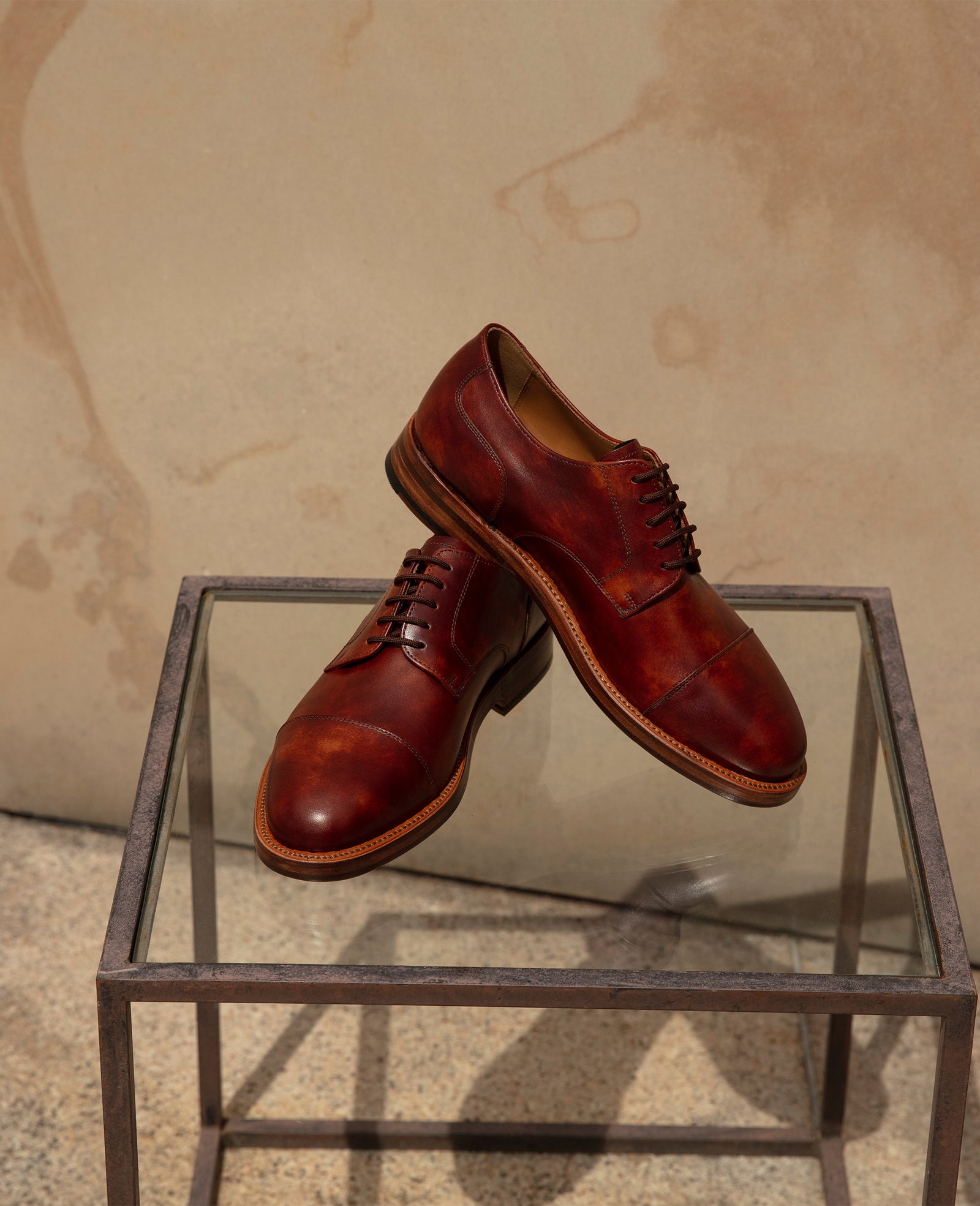 靴 Trading Post CAPTOE UK8 トレーディングポスト T1912 DARKBROWN パンチドキャップトゥ