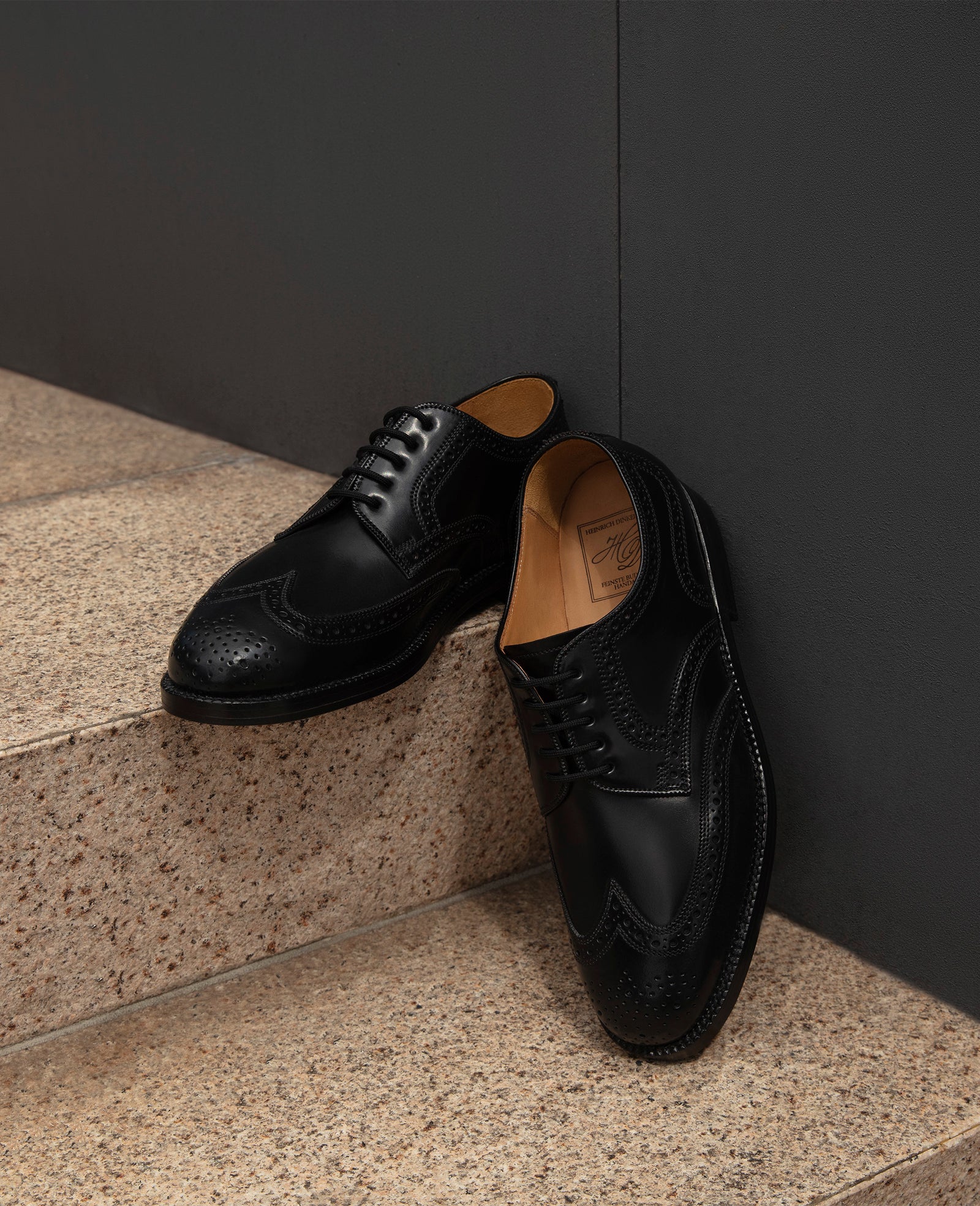 Brogue men's shoe made of Shell Cordovan – Heinrich Dinkelacker
