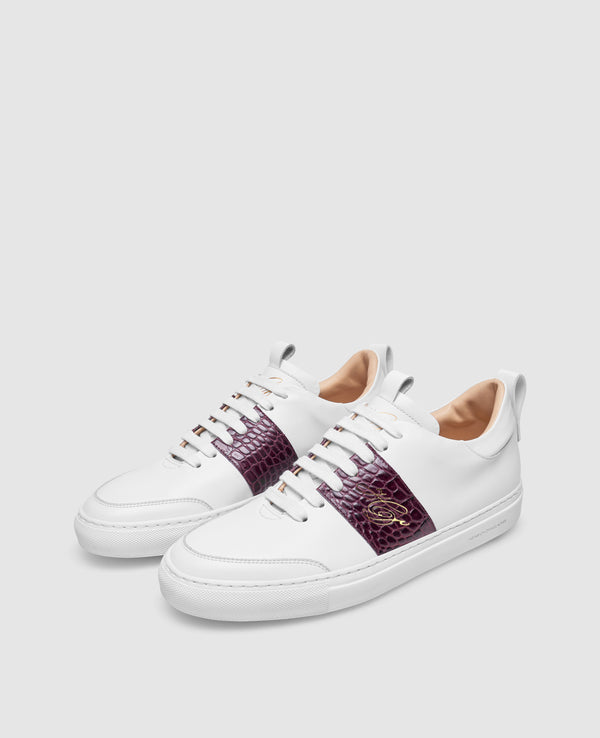 Turin Tennis Sneaker NP - White/Bordeaux