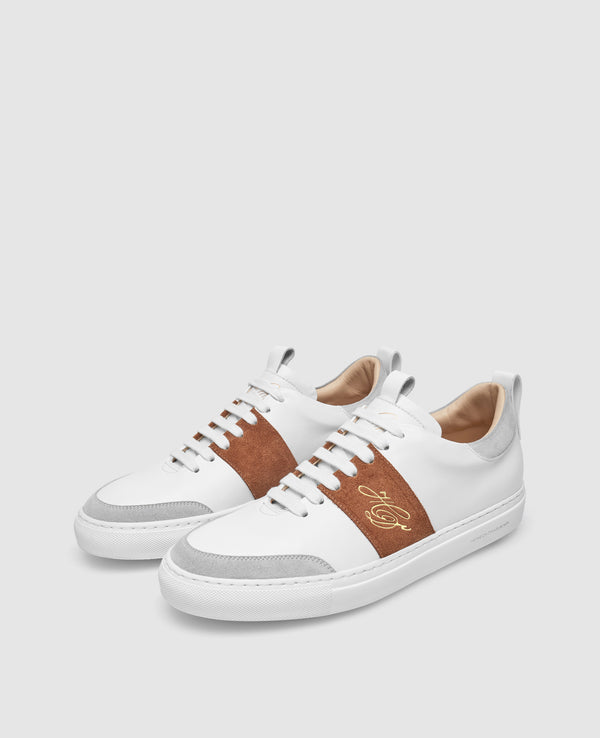 Turin Tennis Sneaker NP - White/Redbrown