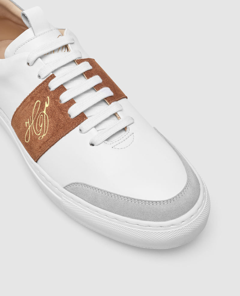 Turin Tennis Sneaker NP - White/Redbrown