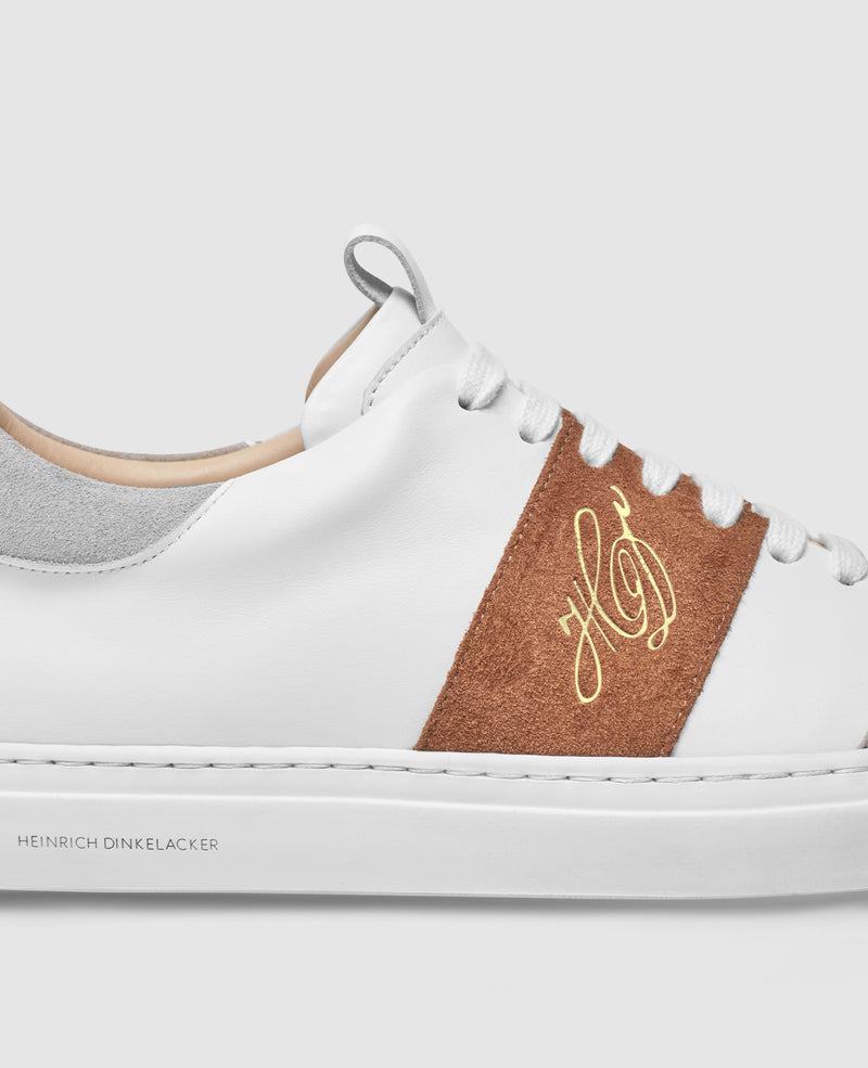 Turin Tennis Sneaker NP - White/Redbrown