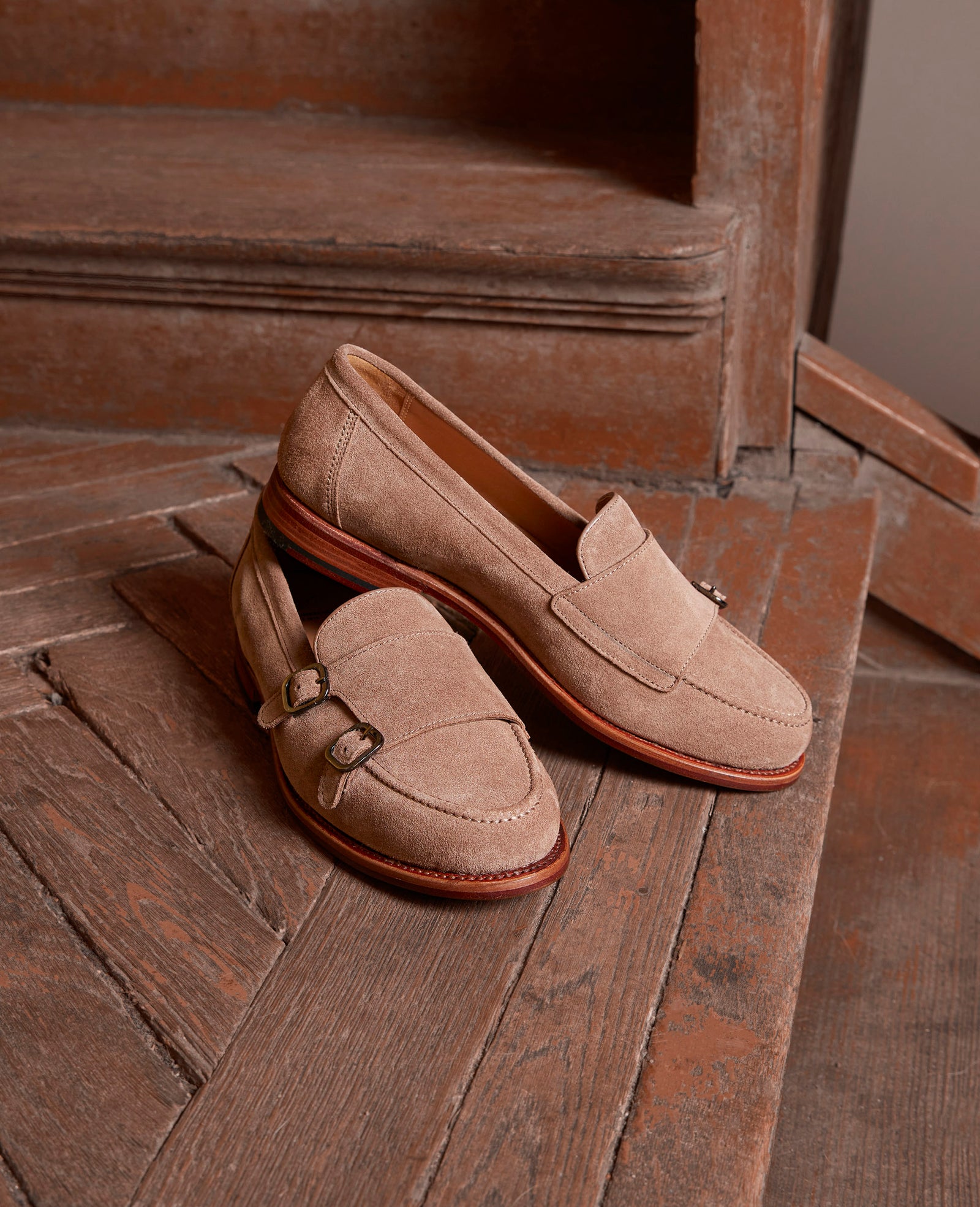 Wien Double Monk V - Beige – Heinrich Dinkelacker