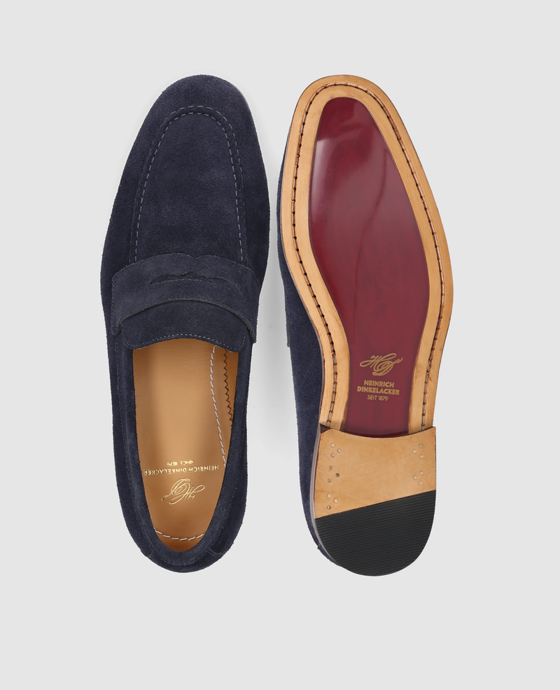 Der Amalfi Plain V in Navy für Herren – Heinrich Dinkelacker