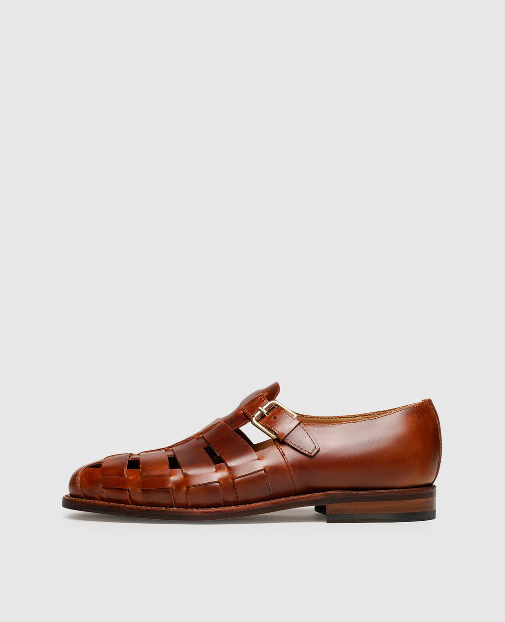 靴 HED MAYNER LEATHER SANDALS 41 Men's Fisherman Sandals Closed in Leather Sizes 40-41-42-43
