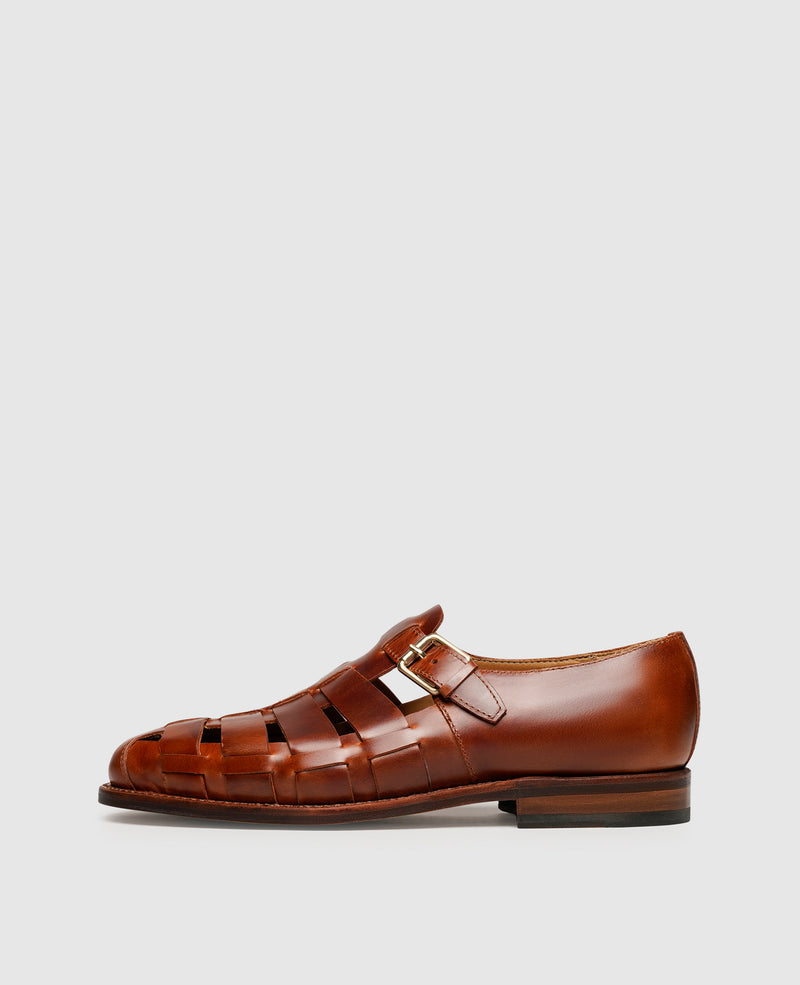 Classic leather sandals for men
