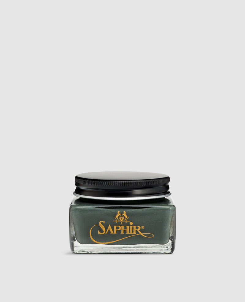 Grey leather polish store