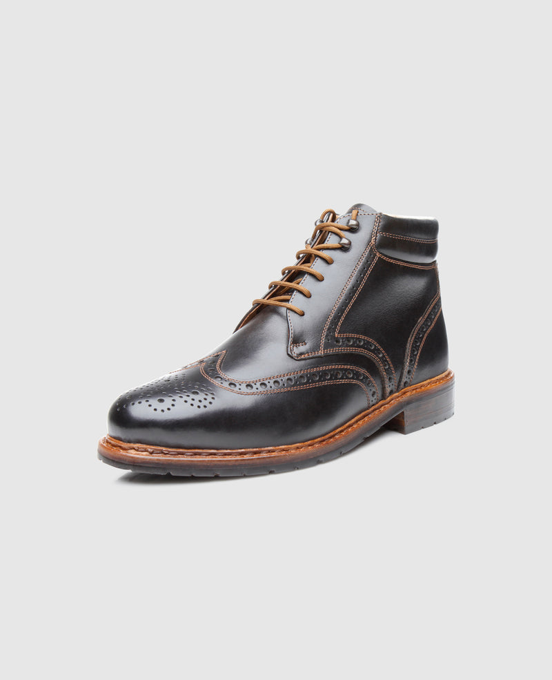 Buda Full-Brogue FC - Black