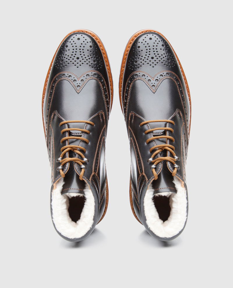 Buda Full-Brogue FC - Black