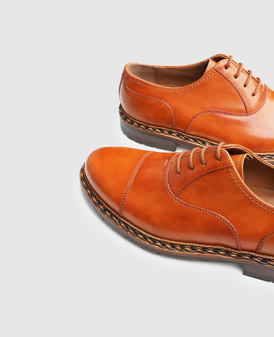 Luxurious Cap-Toe Oxford with Tuscan Calf | Heinrich