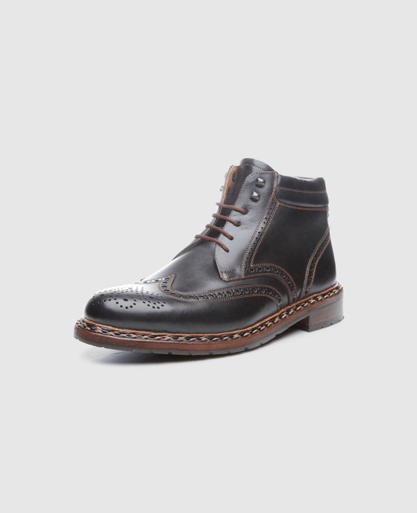 Buda Full-Brogue FC - Black