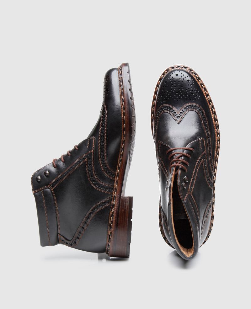 Buda Full-Brogue FC - Black