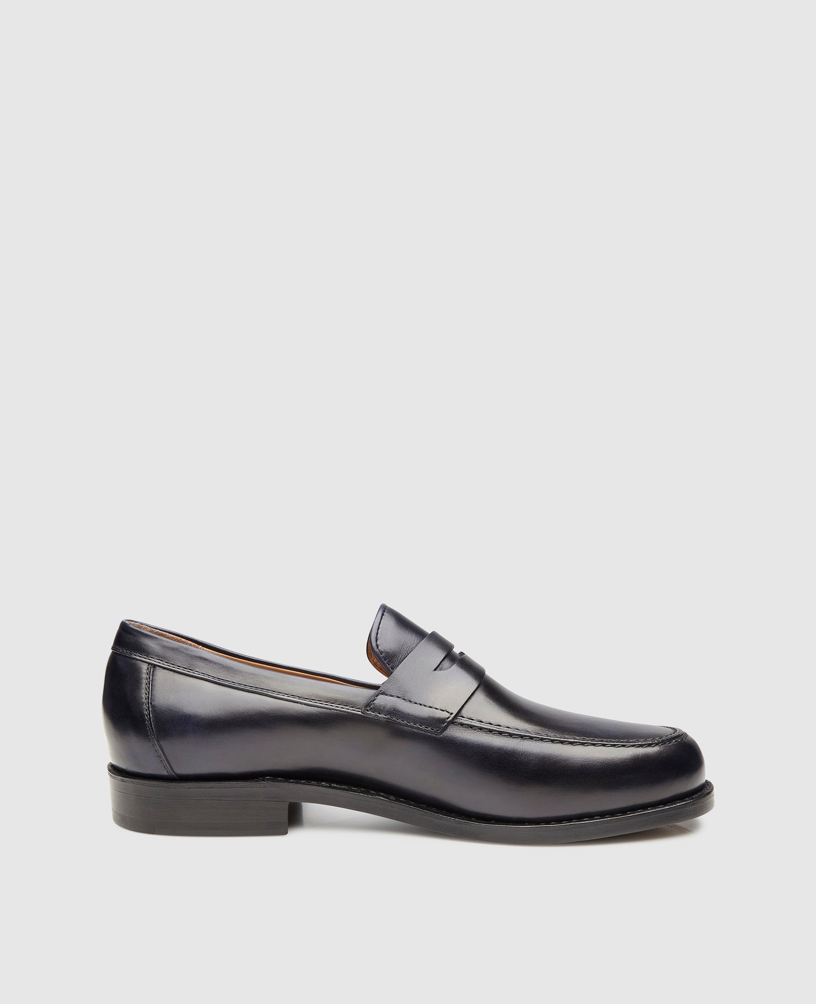 Noble men's penny loafers made of Italian smooth leather