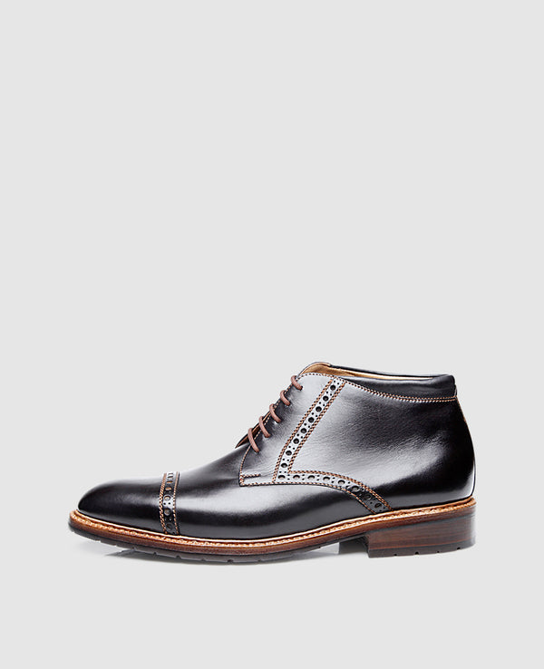 Luzern Quarter-Brogue SC - Black