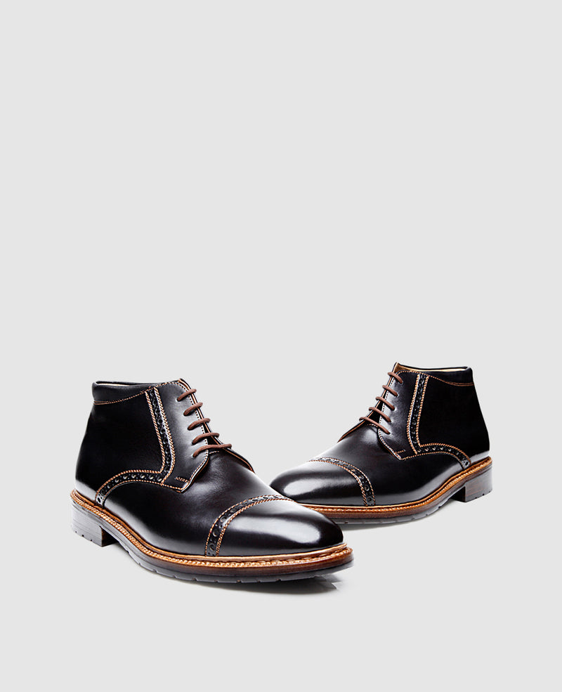 Luzern Quarter-Brogue SC - Black
