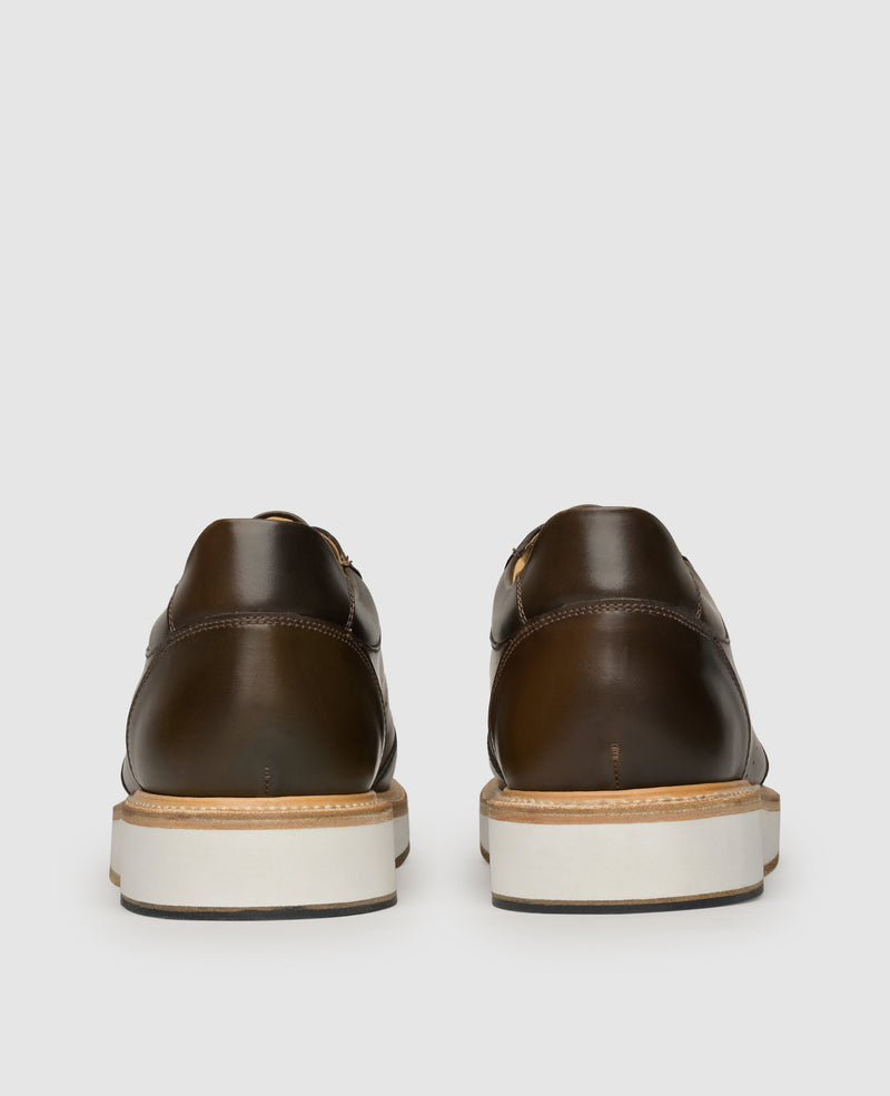 London Sneaker C - Dark Cognac