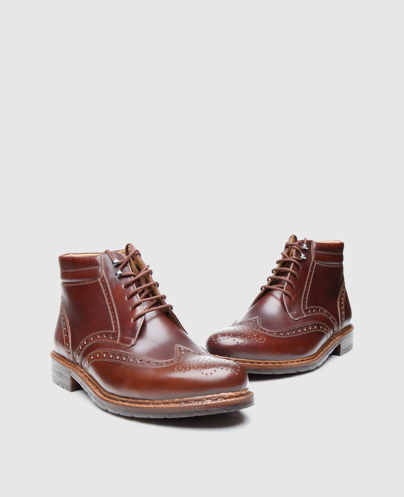 Janosh K Full-Brogue AC - Dark Brown